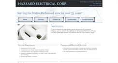 Desktop Screenshot of hazzardelectrical.com