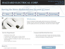 Tablet Screenshot of hazzardelectrical.com